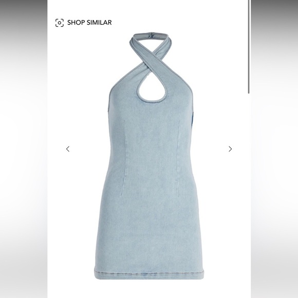 Ser.o.ya Dresses & Skirts - Ser.o.ya Denim Halter Dress Size Small Hugo Dress